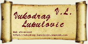 Vukodrag Lupulović vizit kartica